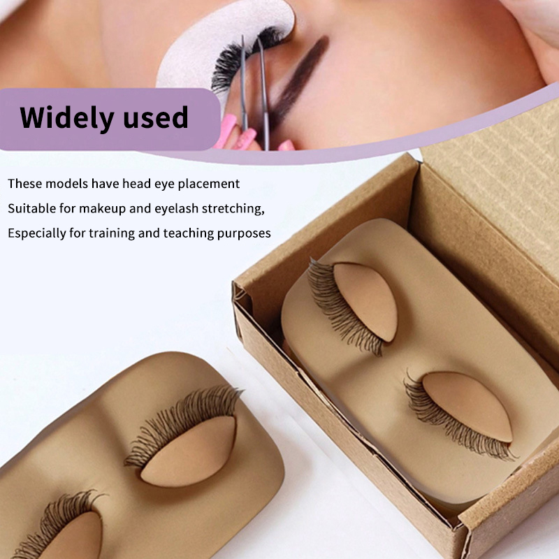 Eyelash Extension Model - Плоская модель Mini Lash, тренировочная голова