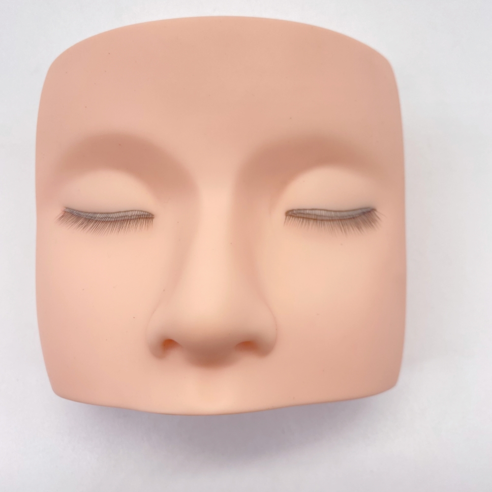 Eyelash Extension Model - Манекен с накладными ресницами, плоская голова