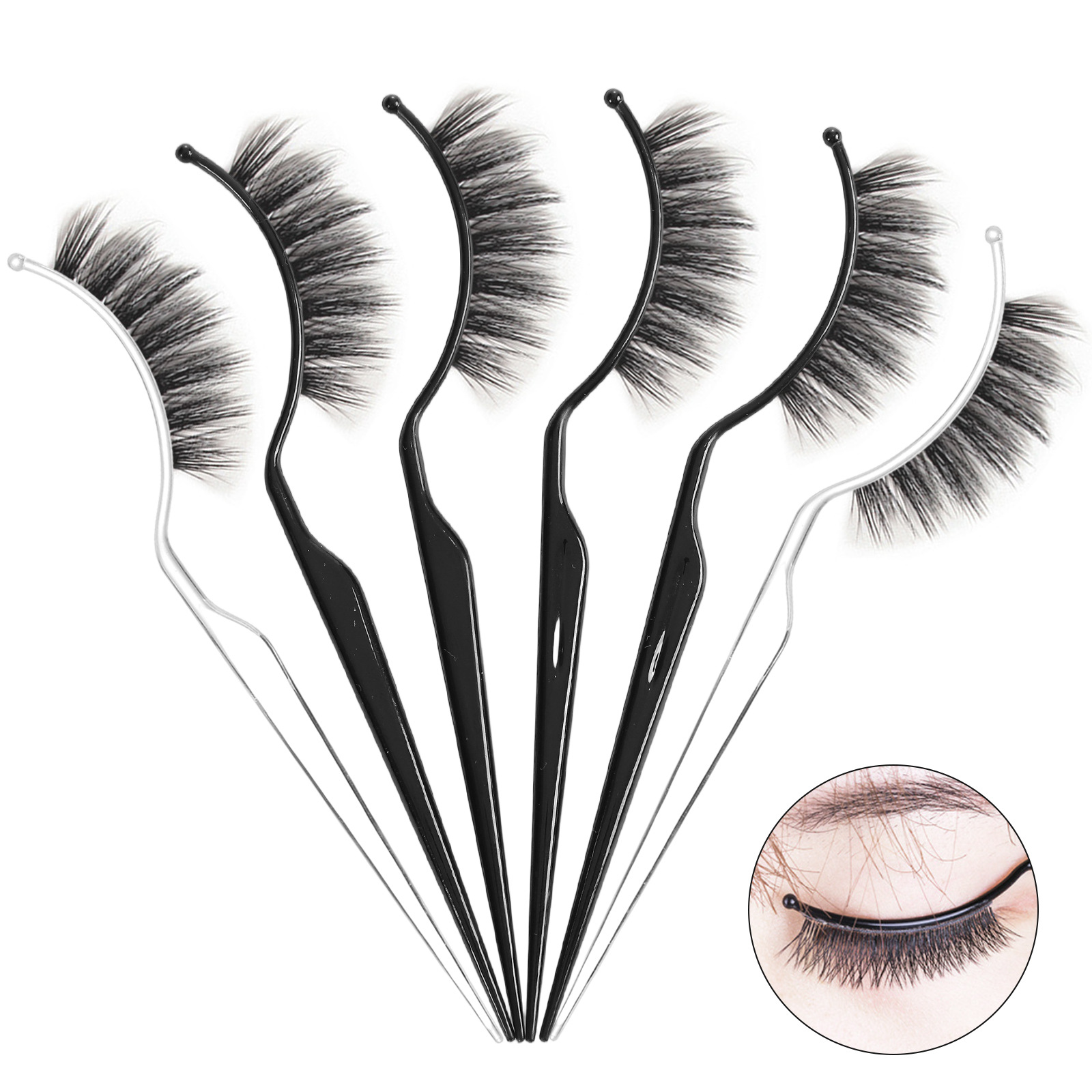 Eyelash Extension Model - 10 шт. Демонстрационные держатели для накладных