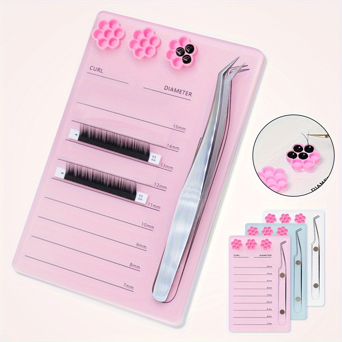 Eyelash Extension Menu - Держатель для наращивания ресниц, магнитная акриловая