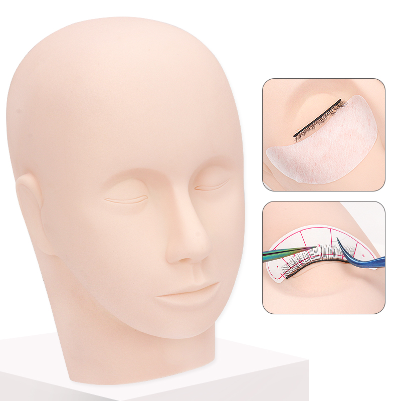 Eyelash Extension Model - 1 шт. тренировочная голова для наращивания