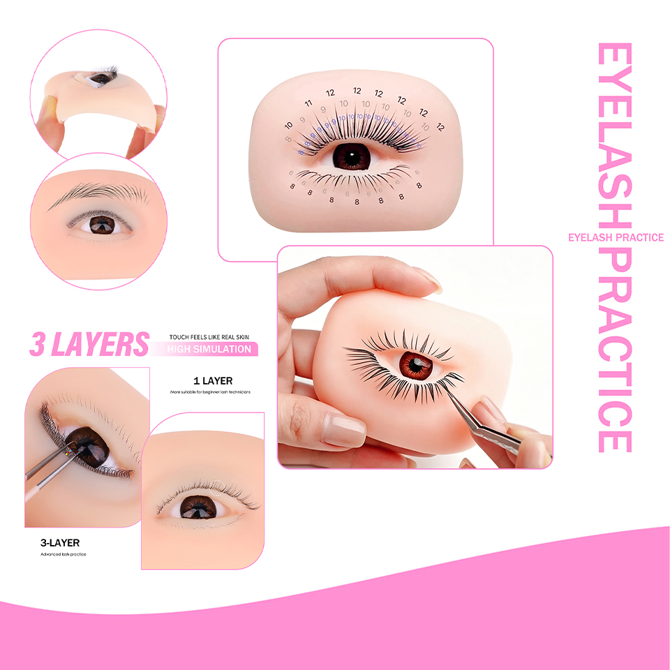Многоразовые 3-слойные накладн – обзор и цена Eyelash Extension Model