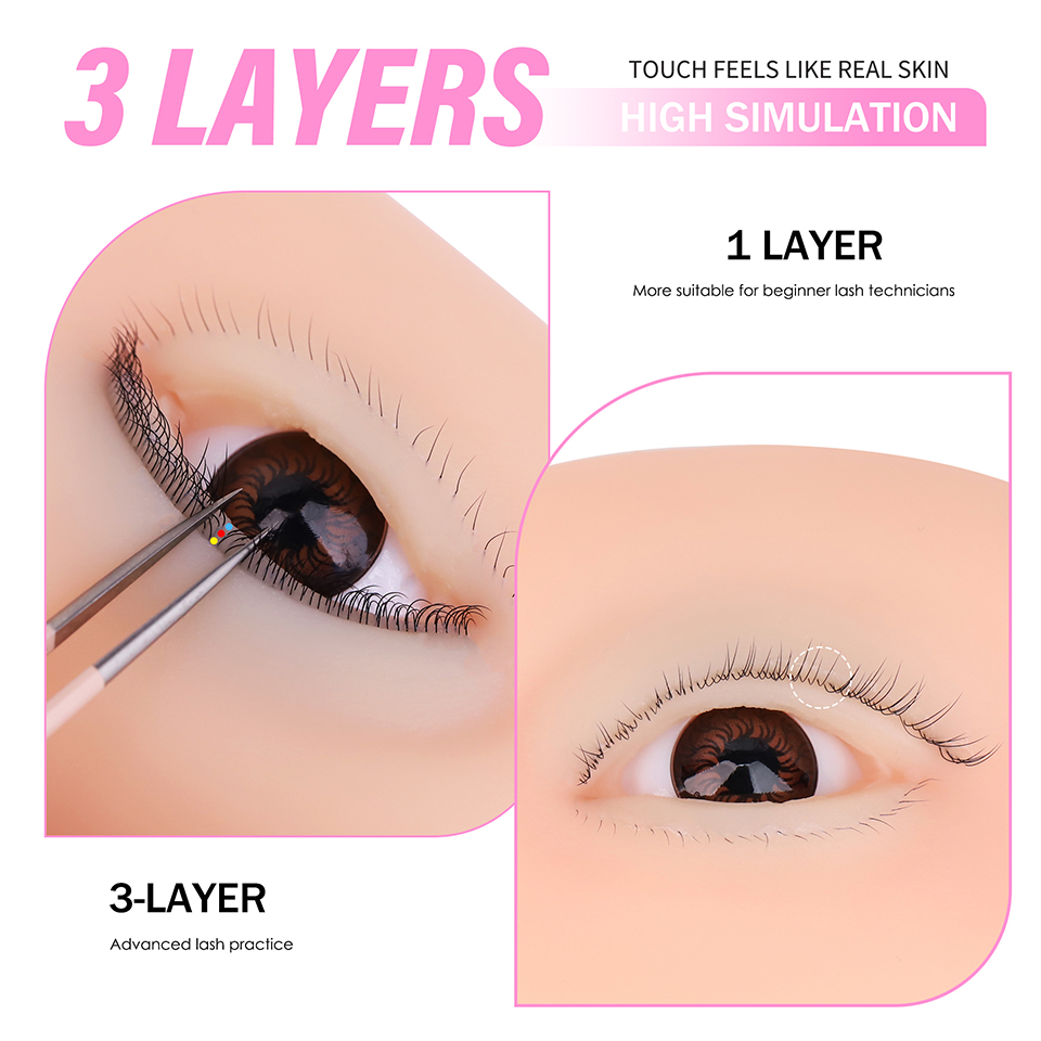 Многоразовые 3-слойные накладн – обзор и цена Eyelash Extension Model