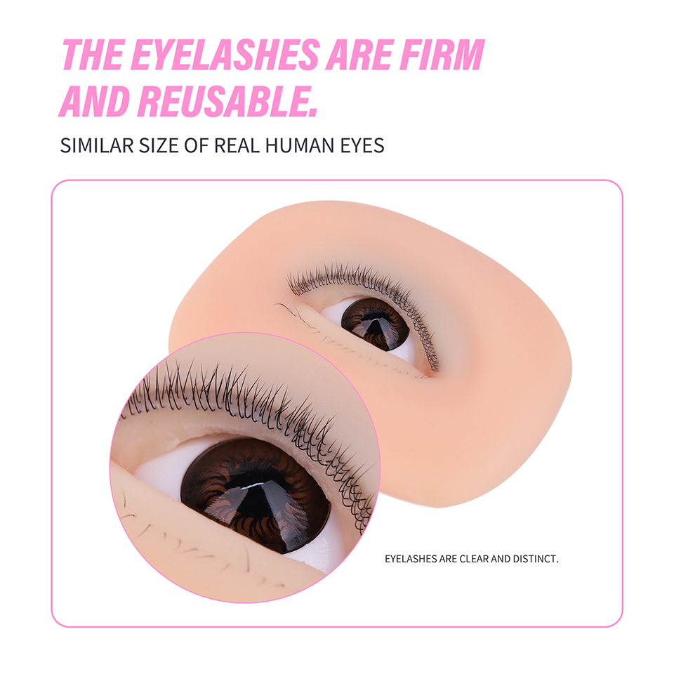 Трехслойная силиконовая модель – обзор и цена Eyelash Extension Model